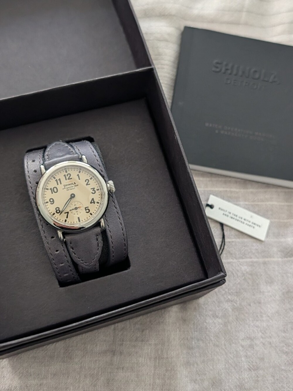 Shinola The Runwell 36mm Triple Wrap Leather Womens Watch
